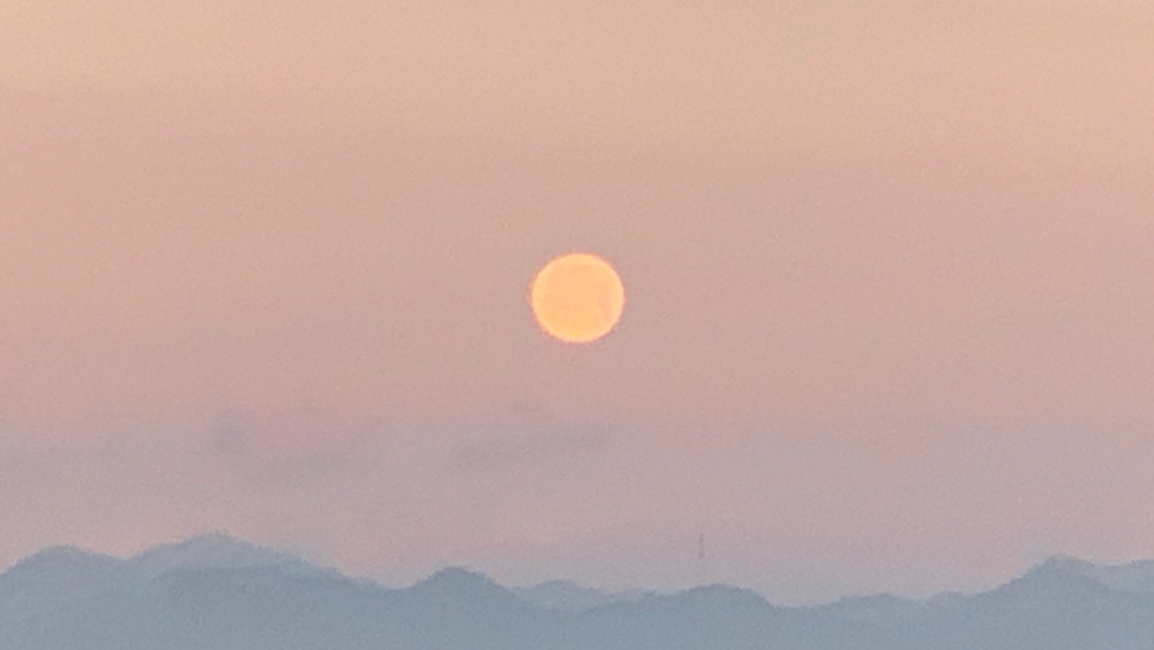 早朝のウルフムーン 夜と朝の狭間に 町田市 相模原市の橋本駅近くの心理カウンセリング 心ハミング